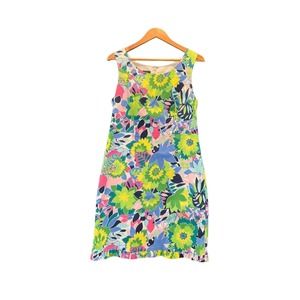 Talbots Spring Floral Print Sheath Dress Size 8